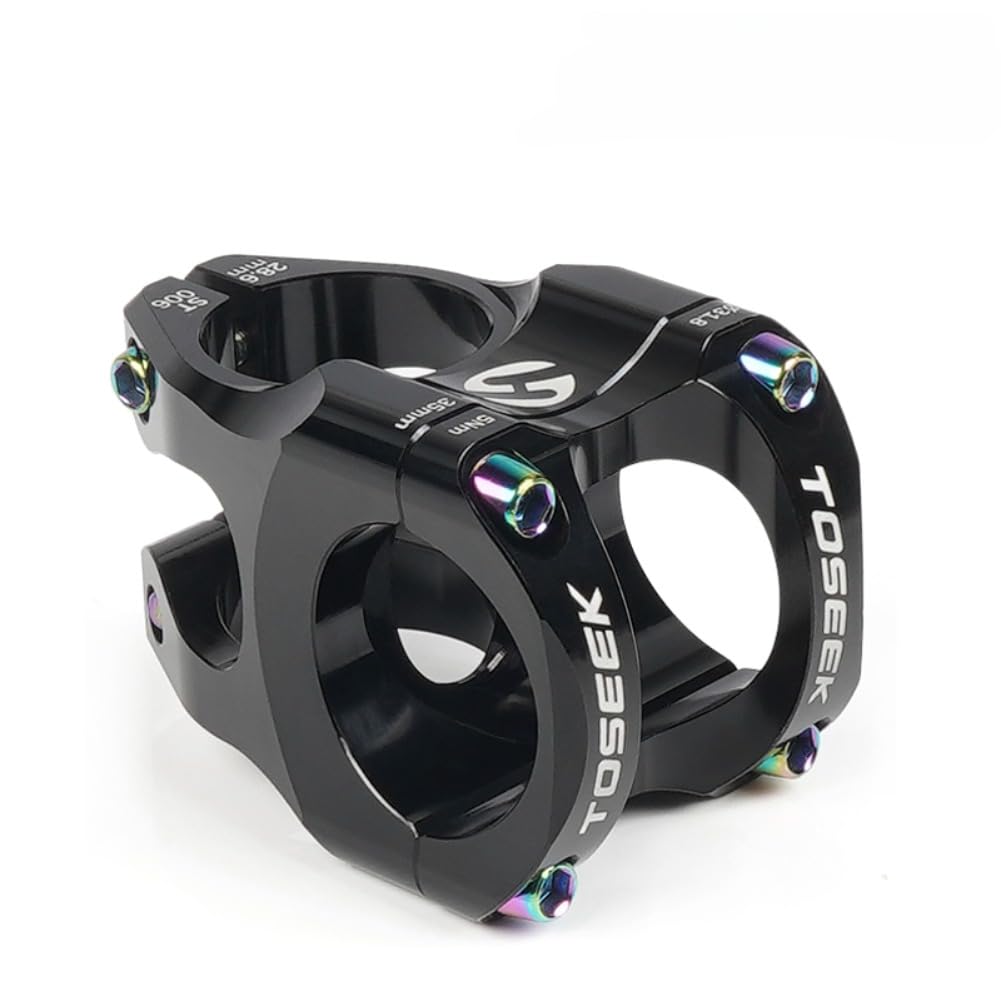 Black MTB Bike Stem Aluminum Alloy Ultralight High Strength Short 35mm/31.8mm