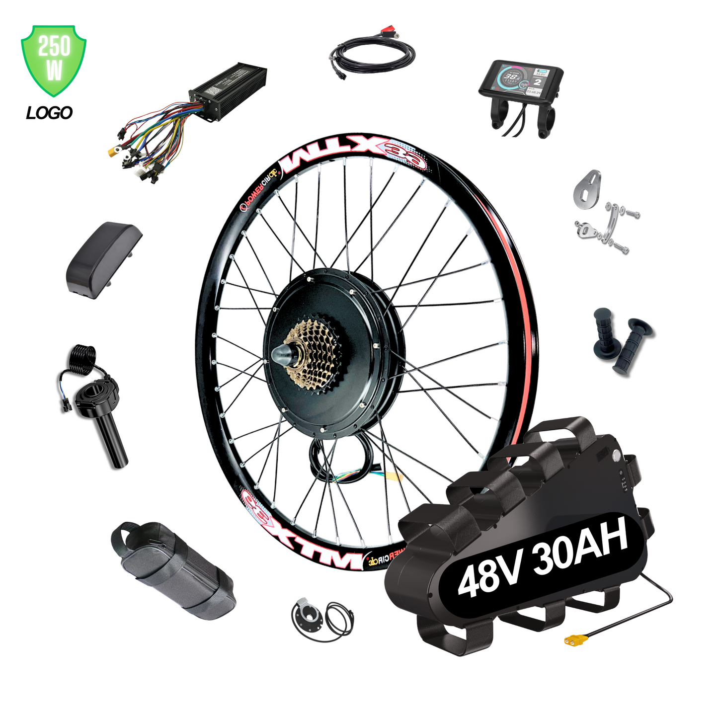 The Ultimate Ranger Electric 1500W 48V Rear Wheel EBike Conversion Kit Original MTX39 Rim High Torque Motor