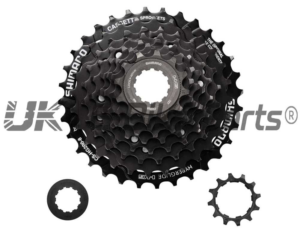 HG Shimano ATX 7,8,9,10 Speed Cassette Gears for MTB Bike E Bike Black Silver