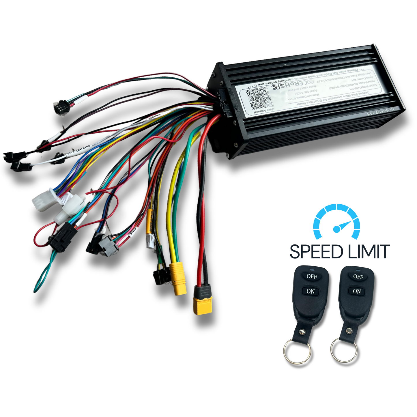 Sine Wave E Bike Controller ESC In Black 1000W 2000W 3000W 45 Amp Suits 48V 52V 60V 72V Batteries