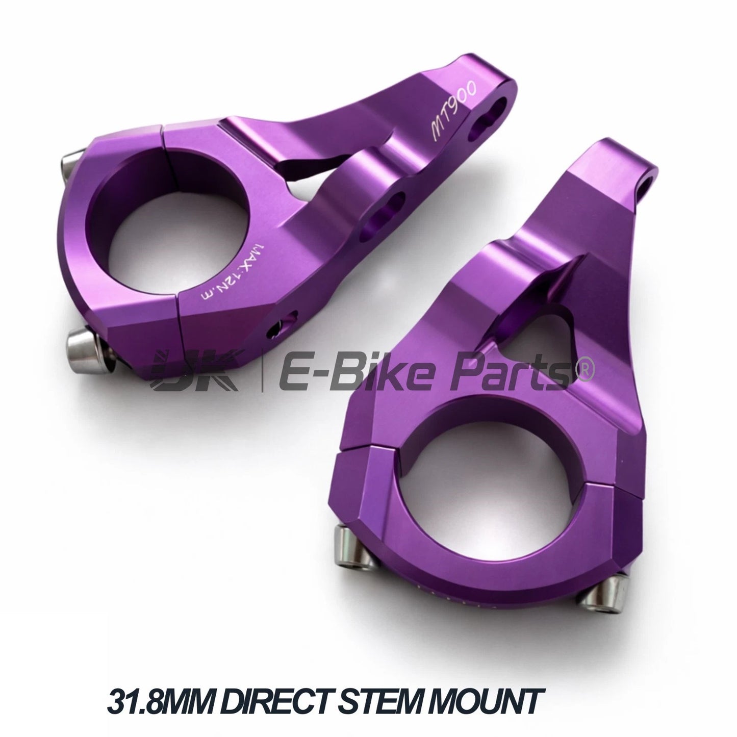 Direct Mount Stem CNC Alloy 31.8mm Anodized Purple MTB Downhill BMX Bike Stem