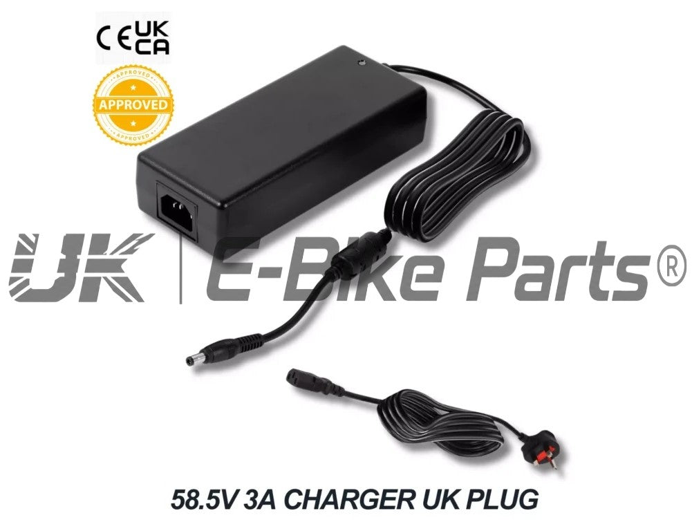 LG 52V Ebike Battery 19.2Ah 40A BMS | Electric Bike Lithium Pack for 250W-2000W Motors | Poly 4 Slot Base | Long Range Rechargeable Bicycle Power | UK Stock