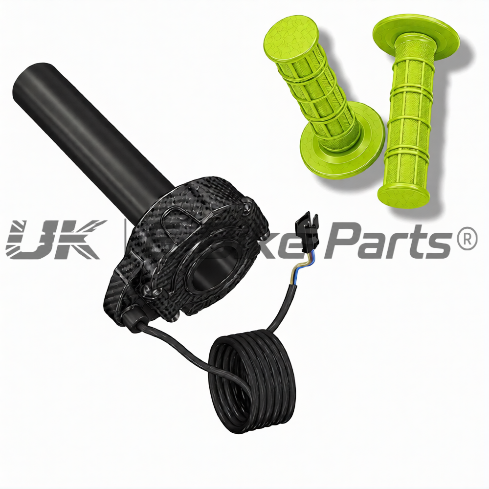 Carbon SurRon Throttle Twist Grips Waffle Grip All Colours 3 Pin SM JST Plug UK