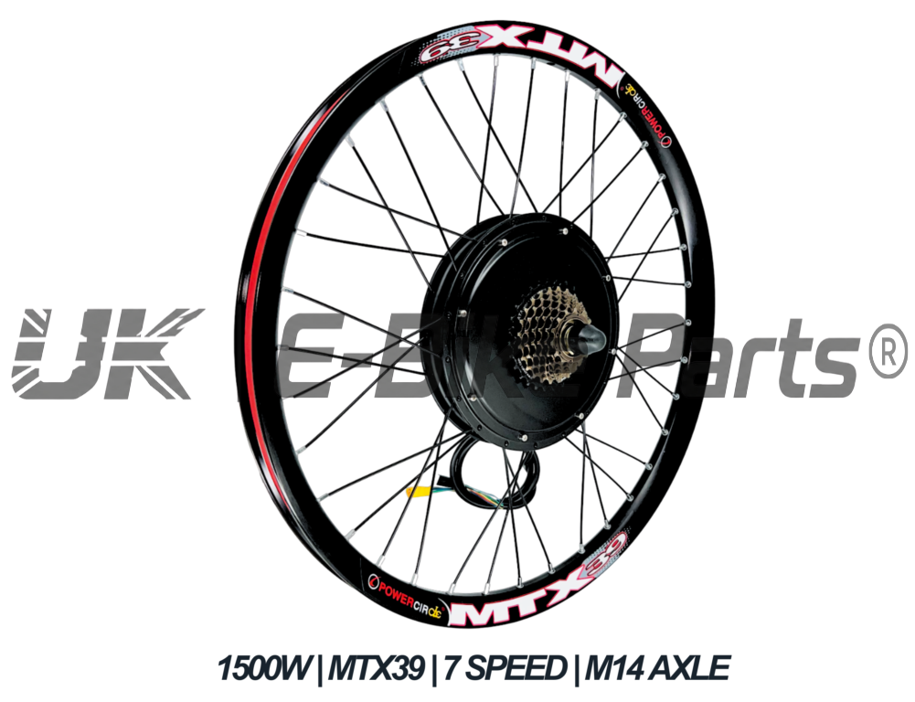 1500W E-Bike Conversion Kit 48V 20AH Battery SW900 Display Original MTX39 Rim Rear Wheel 7 Speed