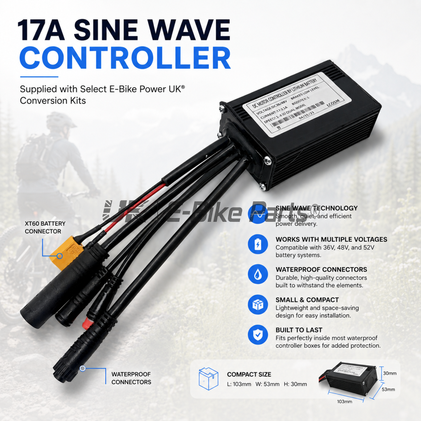 Ultimate MTX 250W E Bike Conversion Kit Cassette 7-11 Speed Rear Wheel LG 36V 10.5AH | 7AH | 48V