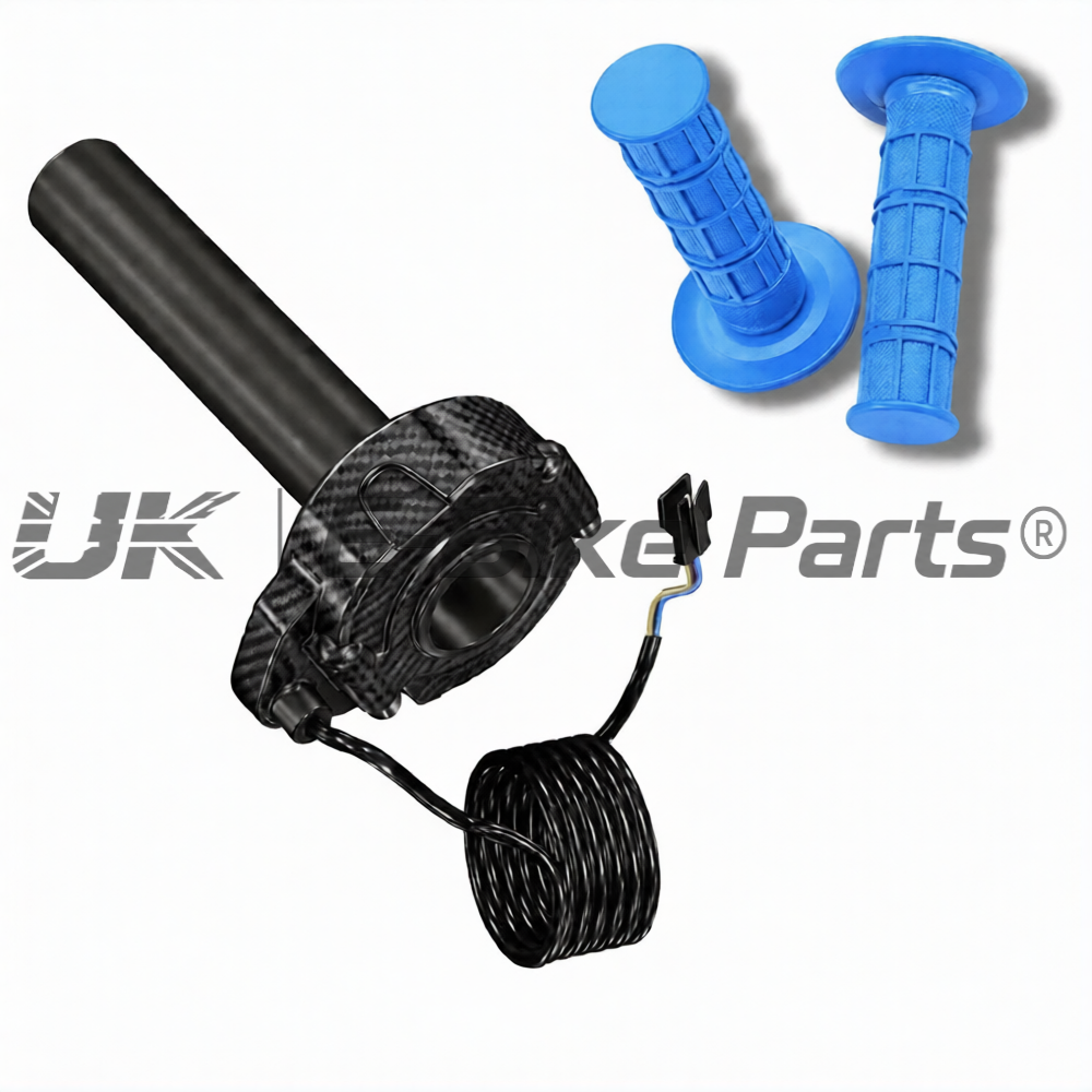 Carbon SurRon Throttle Twist Grips Waffle Grip All Colours 3 Pin SM JST Plug UK
