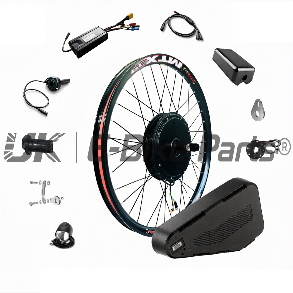 2000W E-Bike Conversion Kit Rear Wheel 50A Controller UKC1 Display 48V 52V Battery Cassette or Freewheel
