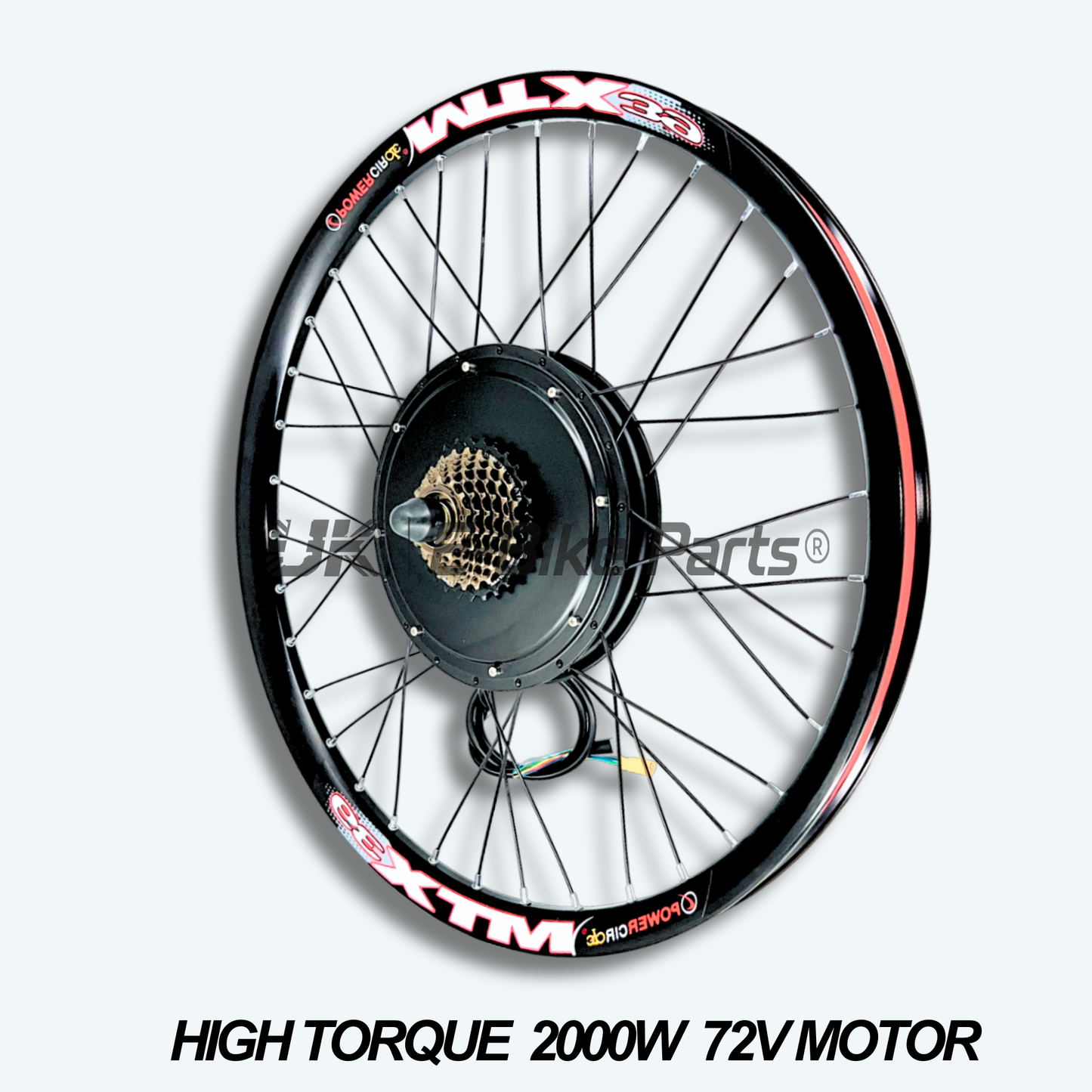 The Ultimate 2000W 45A 72V 20AH 60A Rear Wheel EBike Conversion Kit Original MTX39 Rim High Torque Motor