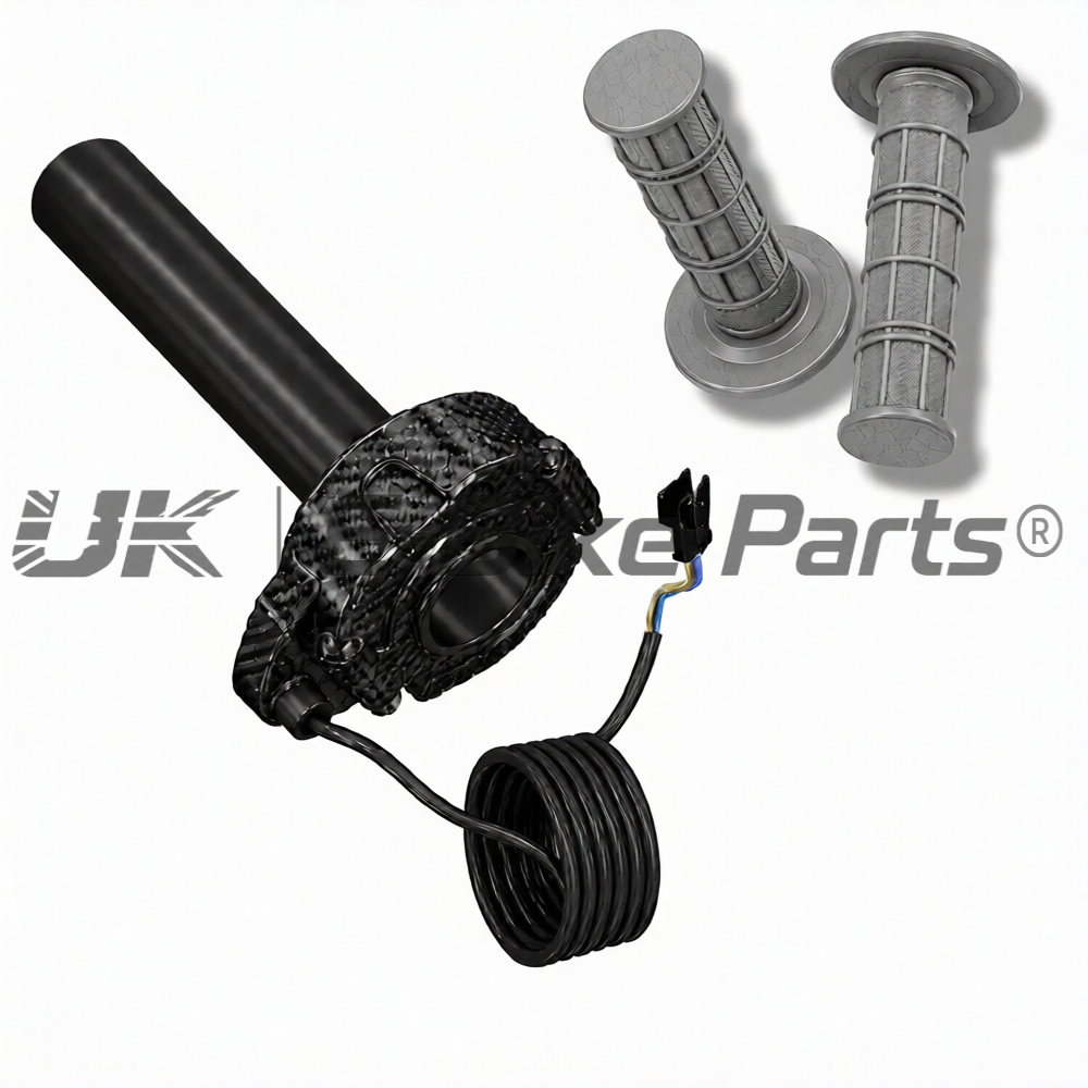 Carbon SurRon Throttle Twist Grips Waffle Grip All Colours 3 Pin SM JST Plug UK
