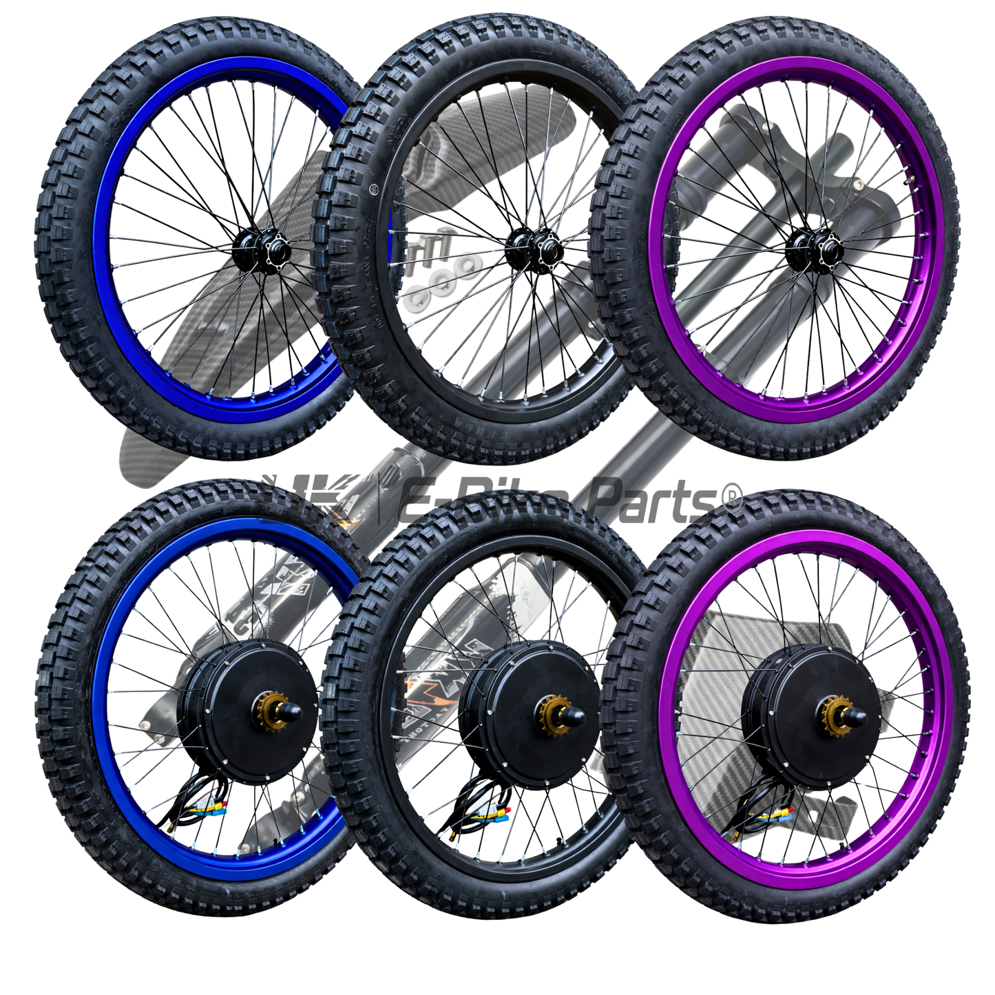 19-Inch SurRon Style E-Bike Wheel Kit | Dual Sport Tyre, KKE Forks, 80A Controller – On/Off Road Ready
