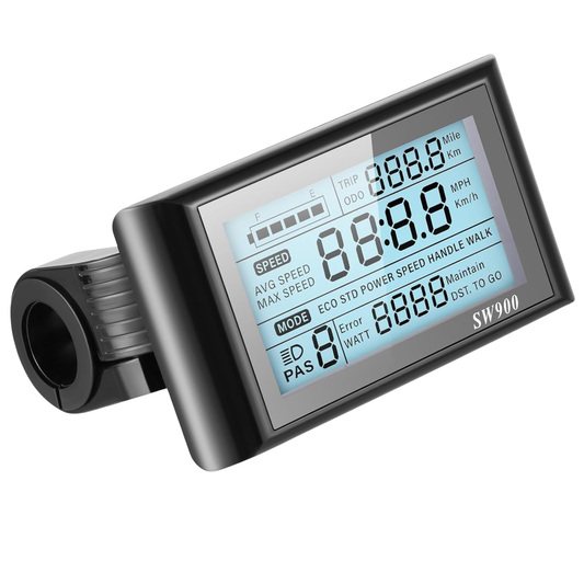 SW900 LCD Display Control Panel 24,36,48,72V EBike Electric Bicycle Screen 5 Pin