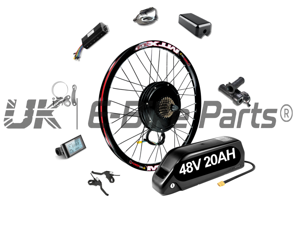 1500W E-Bike Conversion Kit 48V 20AH Battery SW900 Display Original MTX39 Rim Rear Wheel 7 Speed