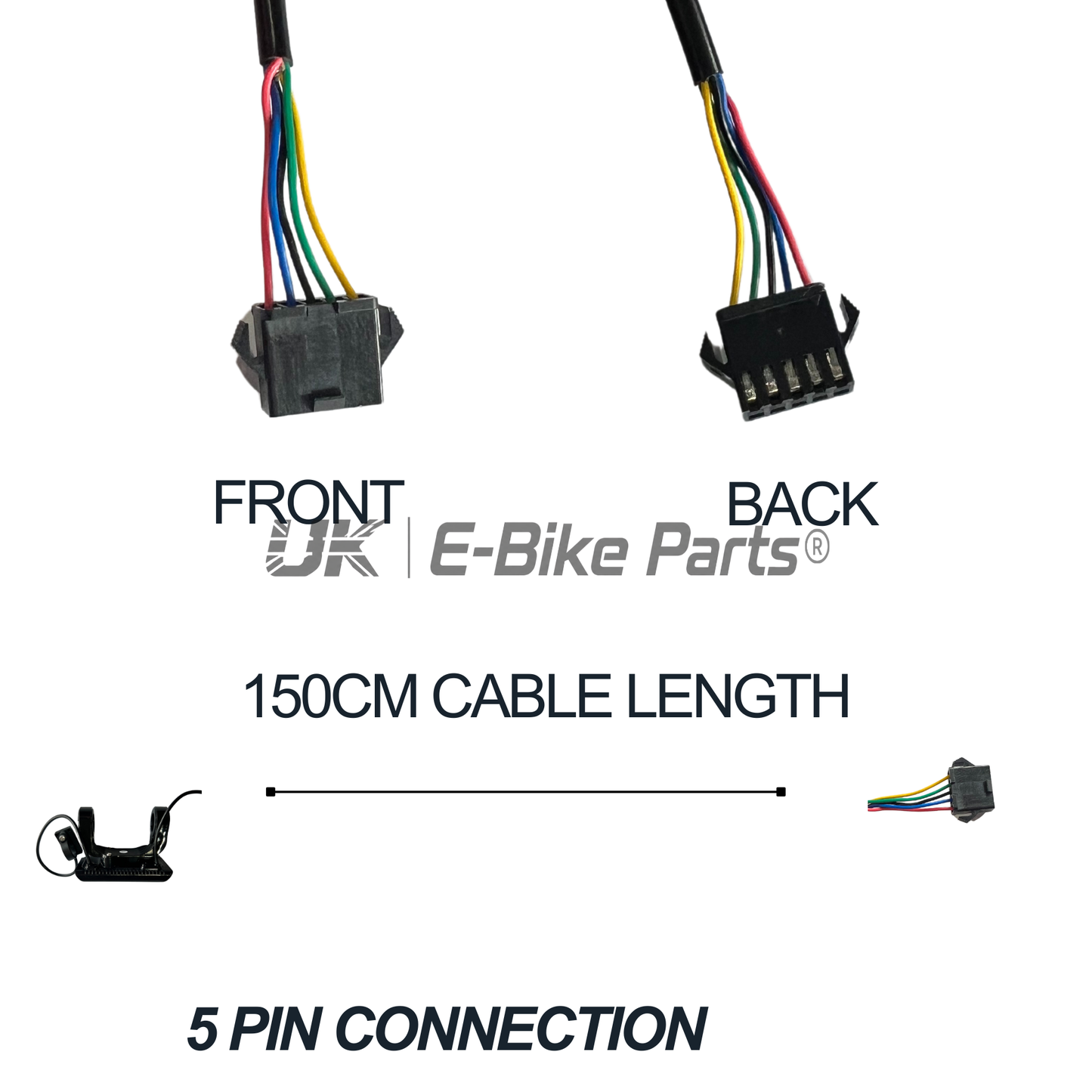 Full Colour EBike Display SW900 36V-72V USB Port Electric Bicycle Screen Panel