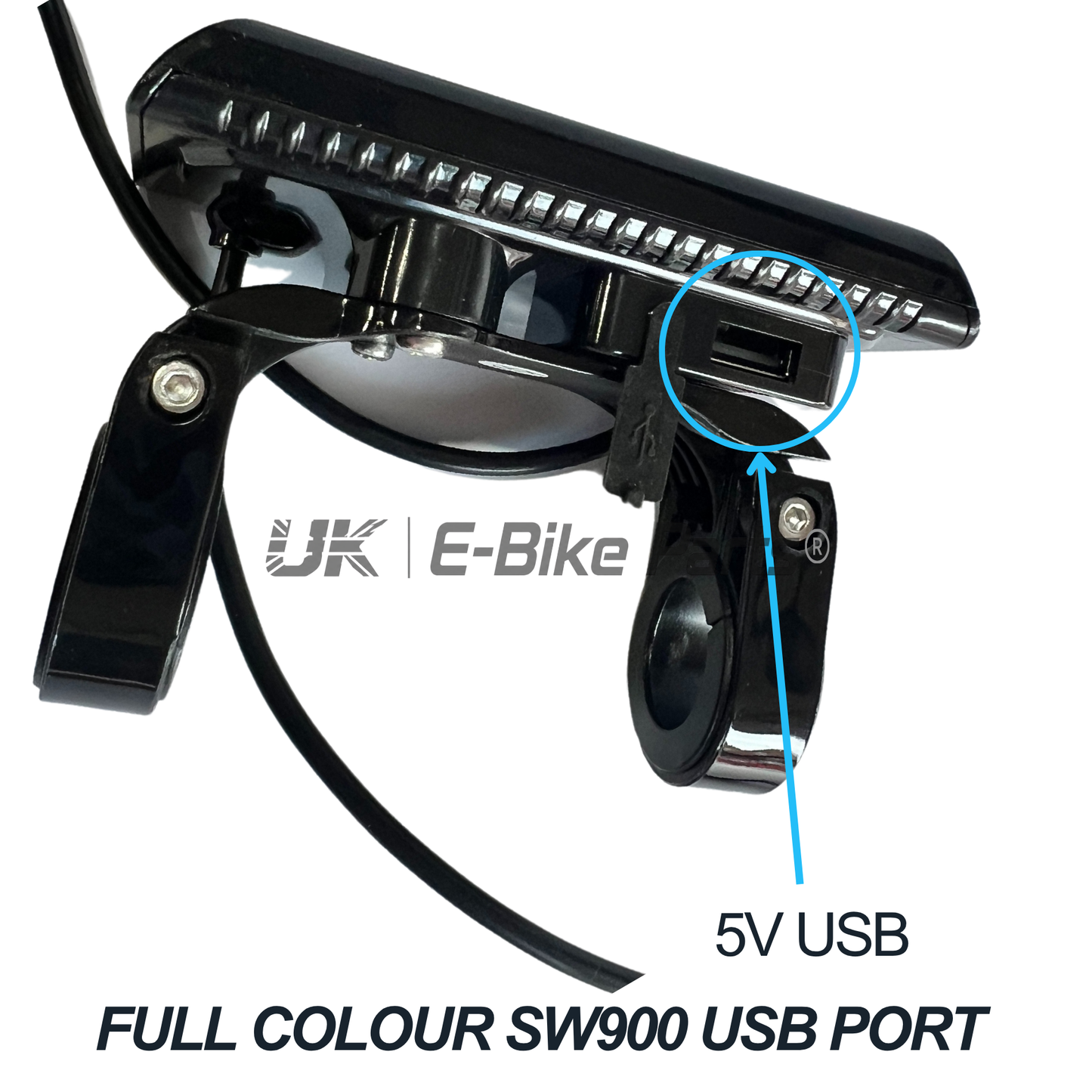 Full Colour EBike Display SW900 36V-72V USB Port Electric Bicycle Screen Panel