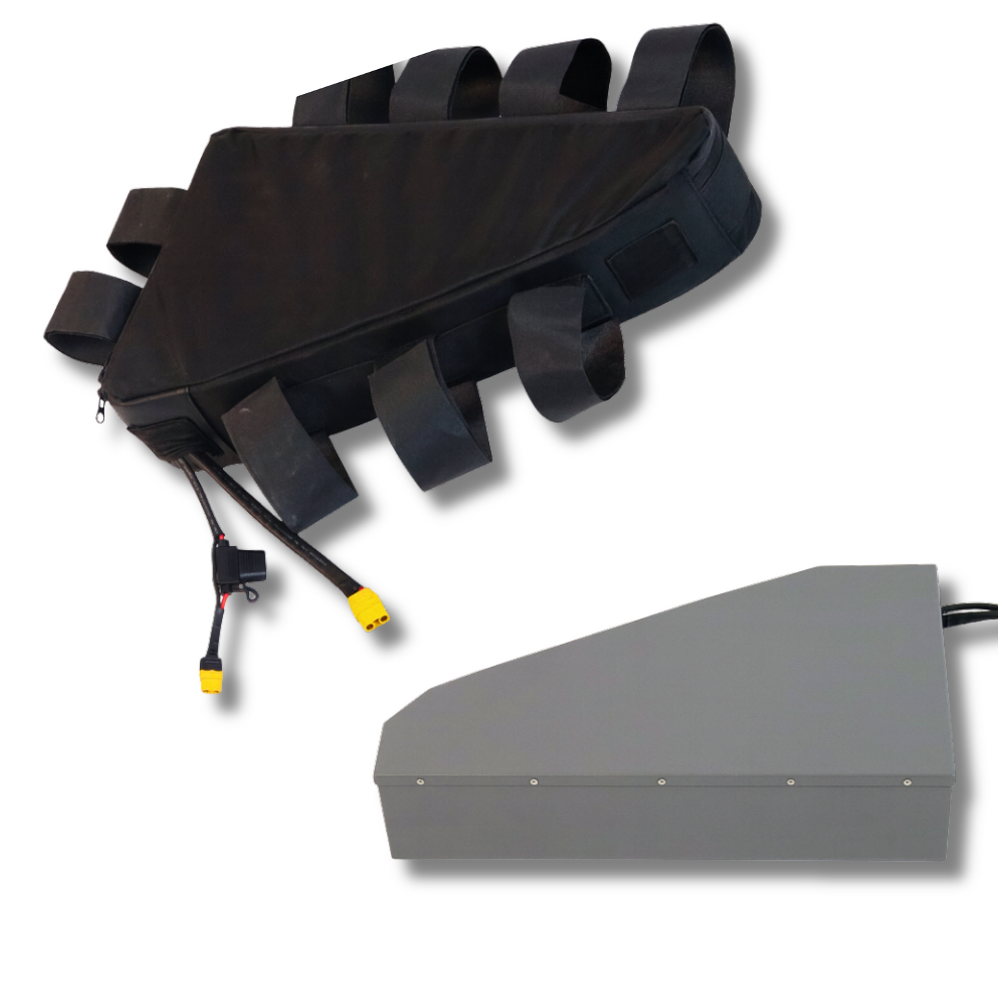 72V 30AH Aluminum Triangle Case Bag Lithium E Bike Battery 3000W 80A BMS Big Capacity Samsung 50S