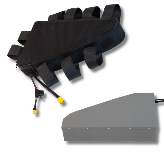 72V 30AH Aluminum Triangle Case Bag Lithium E Bike Battery 3000W 80A BMS Big Capacity Samsung 50S