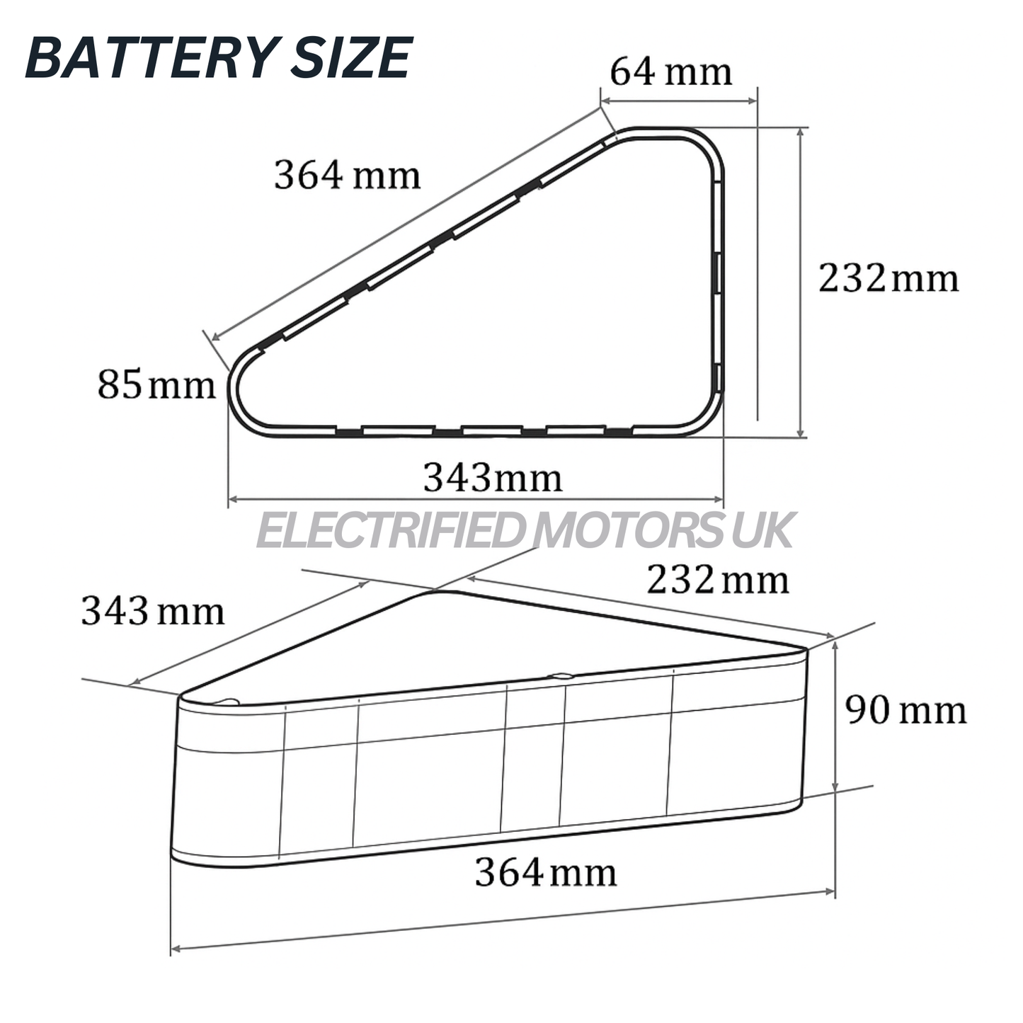 72v 20ah Lithium E bike battery 60A BMS Samsung 21700 50S Triangle Ebike Battery High Quality
