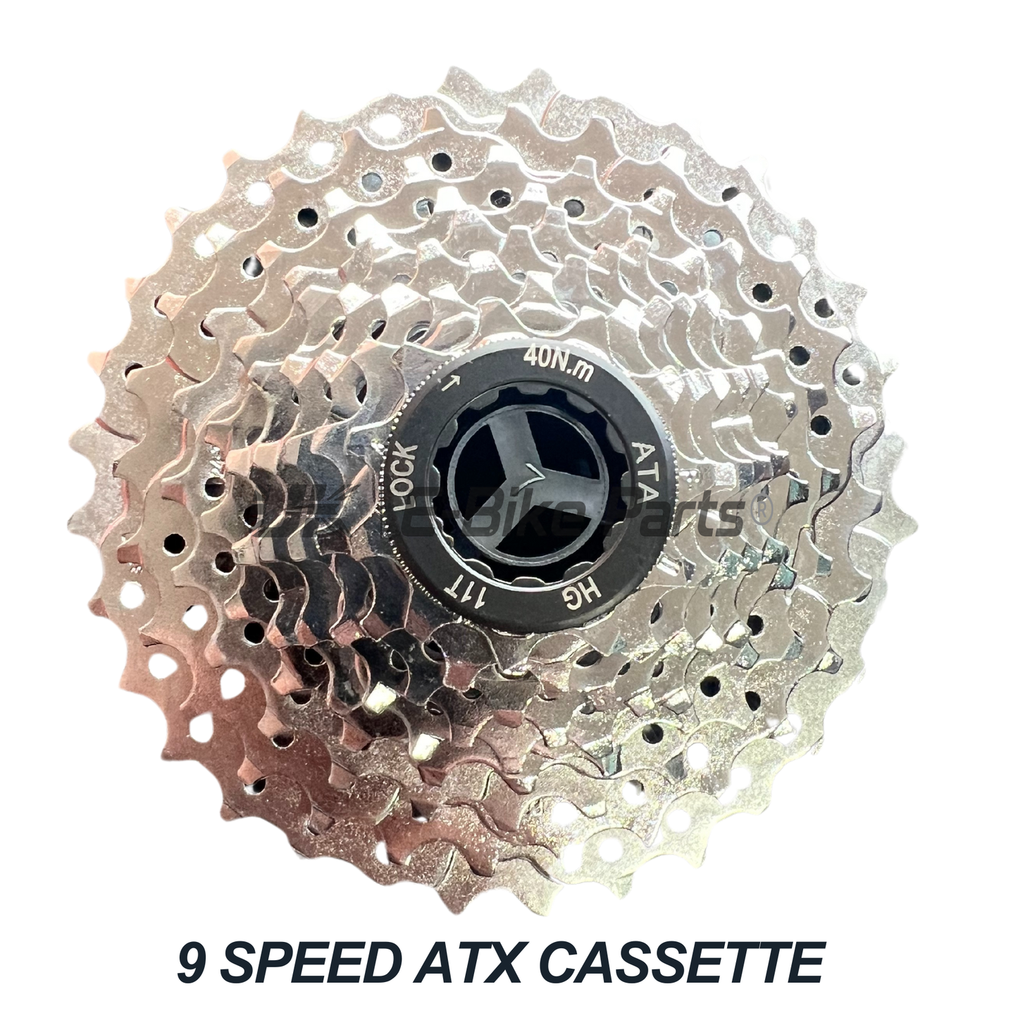 HG Shimano ATX 7\8\9\10 Speed Cassette Gears for MTB Bike E Bike Black/Silver