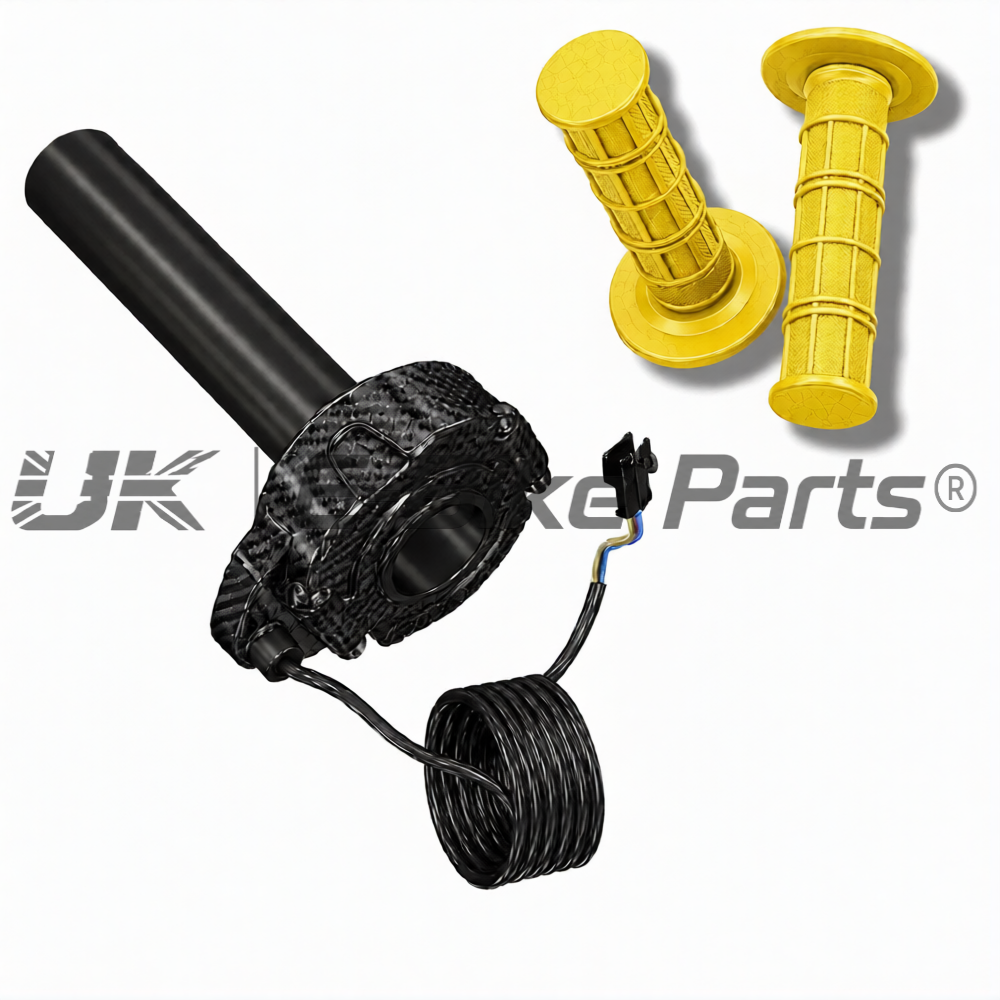 Carbon SurRon Throttle Twist Grips Waffle Grip All Colours 3 Pin SM JST Plug UK