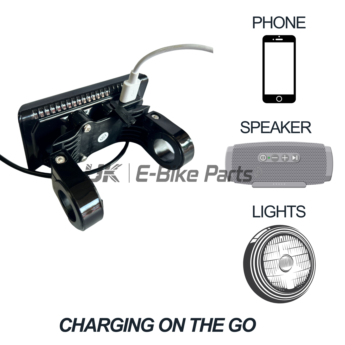 Full Colour EBike Display SW900 36V-72V USB Port Electric Bicycle Screen Panel