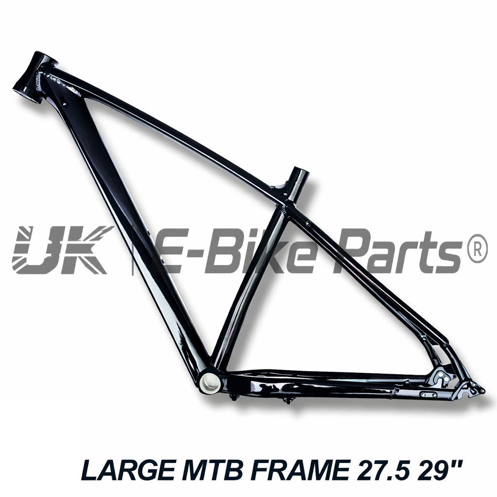 MTB Aluminum Frame Size Medium Large Gloss Black 26″ 27.5″ 29″ Wheel Size Trek Style