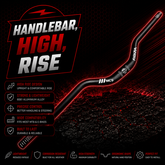 High Rise Handlebar 780mm Wide 55mm Rise 31.8mm Stem EBike Surron Talaria Bars