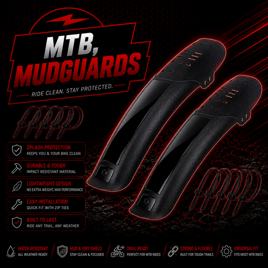 MTB Mudguards Front Rear 2 Pack Mudhugger Fender Universal Fit 26″ 27.5″ 29″