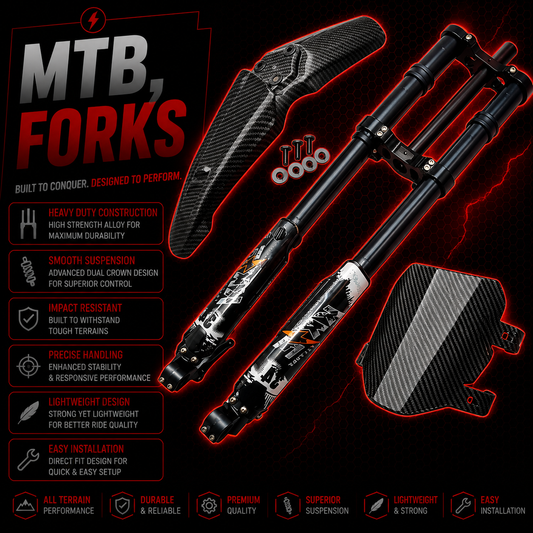 KKE Suspension Forks 26 27.5 29 Inch – 110mm x 20mm Axle, MTB, E-Bike, Enduro, Downhill, Stealth Bomber
