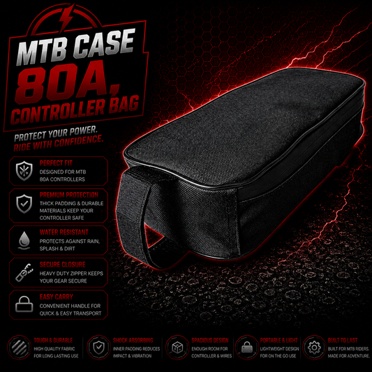 Extra Large E Bike Controller Bag Electric Cover Waterproof MTB Case 80A