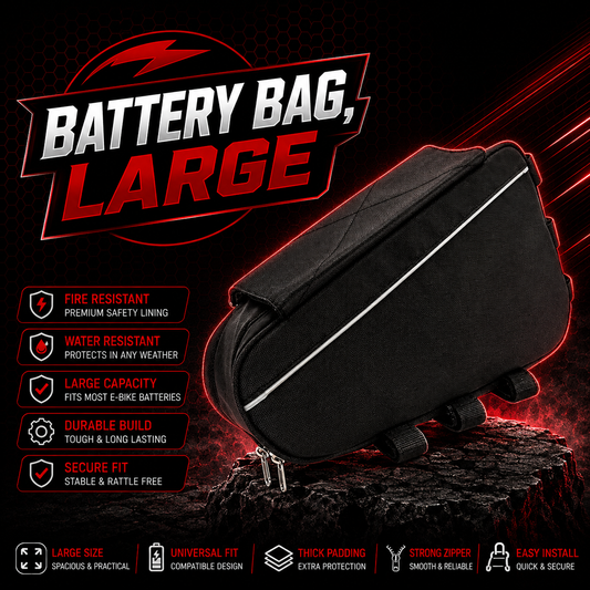 Triangle Ebike Battery Bag Large One Size Heavy Duty Storage High Quality