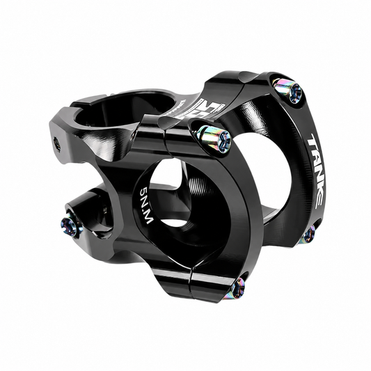 Black MTB Bike Stem Aluminum Alloy Ultralight High Strength Short 35mm/31.8mm