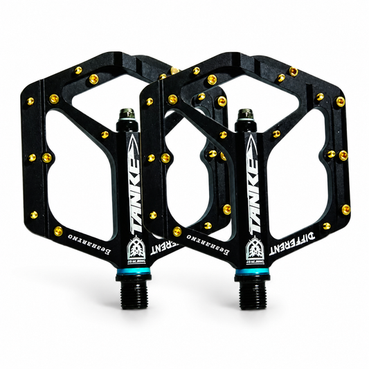 TANKE MTB Bike Pedals Flat Sealed Bearing 9/16" Aluminium Alloy Bicycle Pedals