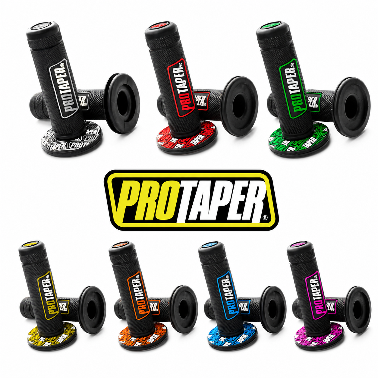 E Bike Twist Throttle Grips MX Enduro Tapered Dual Compound Diamond Soft