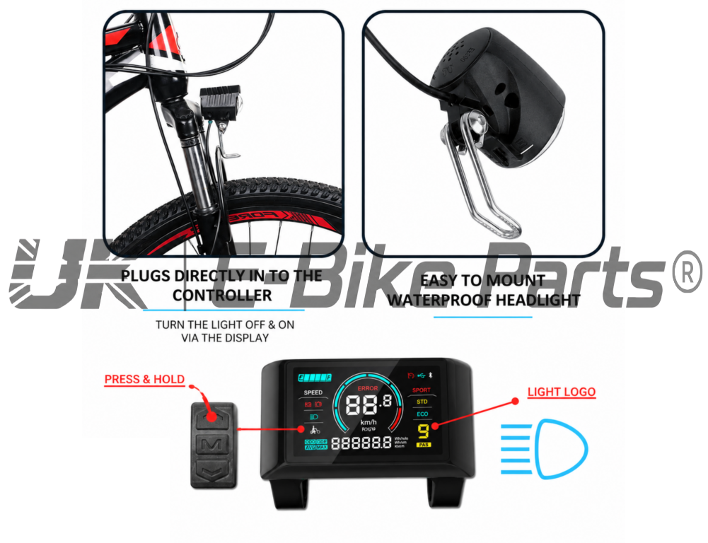 Ultimate MTX 48V 250W Road Legal E Bike Conversion Kit HG Cassette 1-11 Speed Rear Wheel | 48V 19.2AH LG Battery