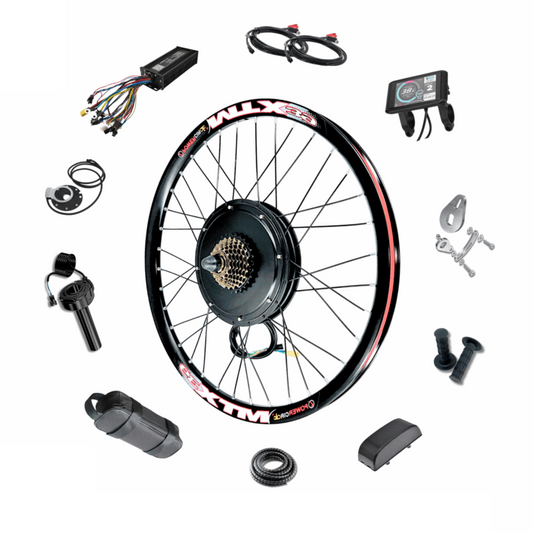 27.5″ 48V 1000W Electric Bike Conversion Kit – Rear Wheel | 7-Speed E-Bike Upgrade