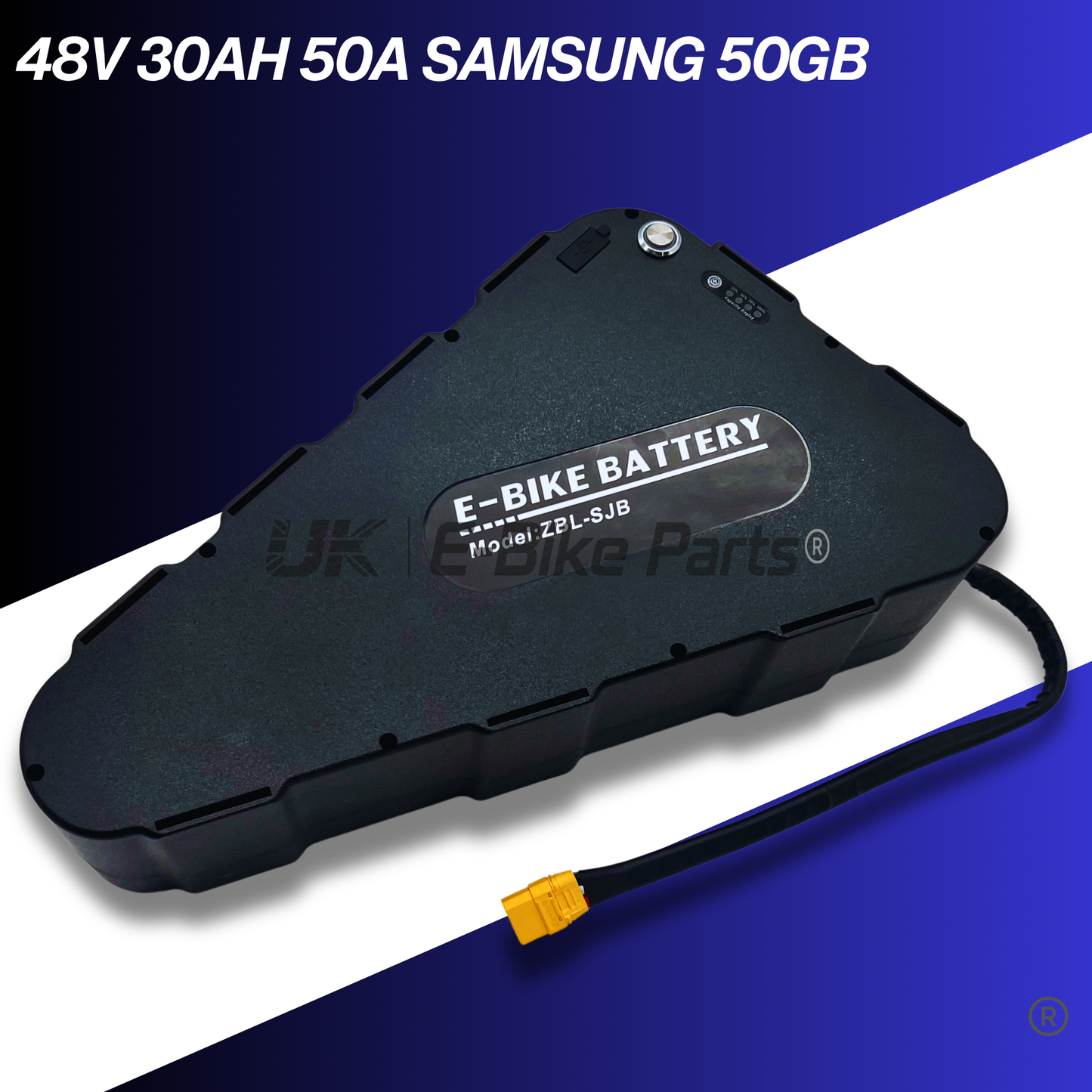 48V 30AH Lithium E bike battery 50A BMS 50GB 21700 0-2400W Triangle Ebike Battery High Quality