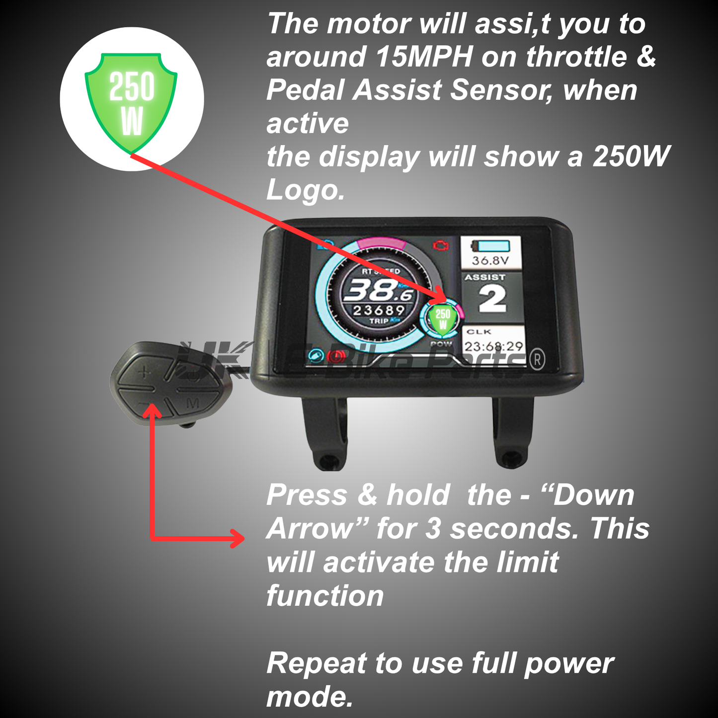 The Ultimate Electric 2000W 52V 30AH Rear Wheel EBike Conversion Kit Original MTX39 Rim High Torque Motor
