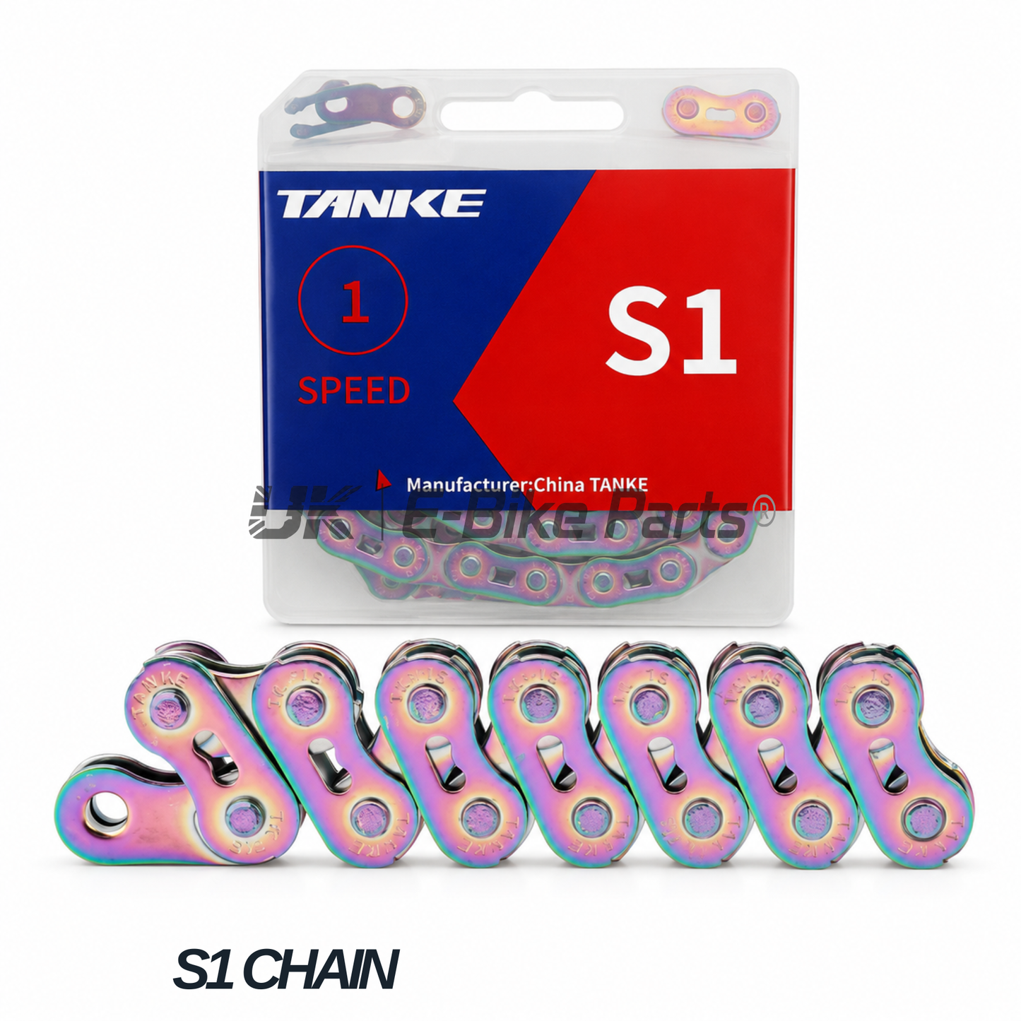 Single Speed Bike Chain 100 Link 1/2″ x 1/8″ E BIKE, Jump Bike BMX Fixed Gear City – TANKE