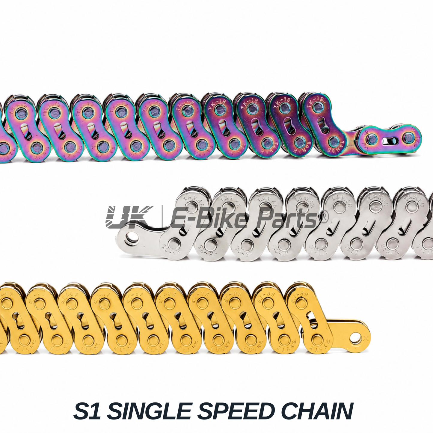 Single Speed Bike Chain 100 Link 1/2″ x 1/8″ E BIKE, Jump Bike BMX Fixed Gear City – TANKE