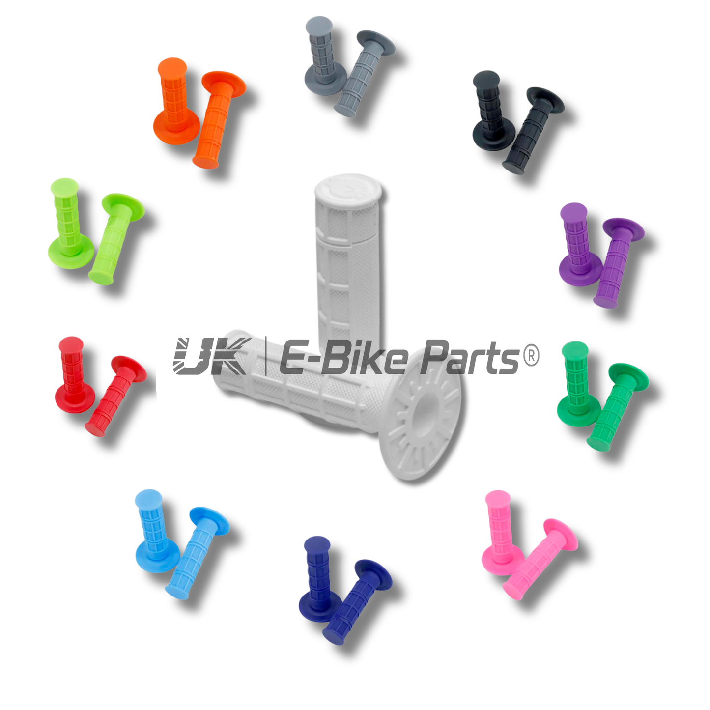 E Bike Twist Throttle Grips MX Enduro Tapered Dual Compound Diamond Soft
