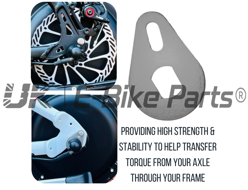 E Bike Torque Arm Set Fit Rear Motor M12 M14 M16 Axle UK Universal High Strength Carrera, Trek, Voodoo, Boardman.