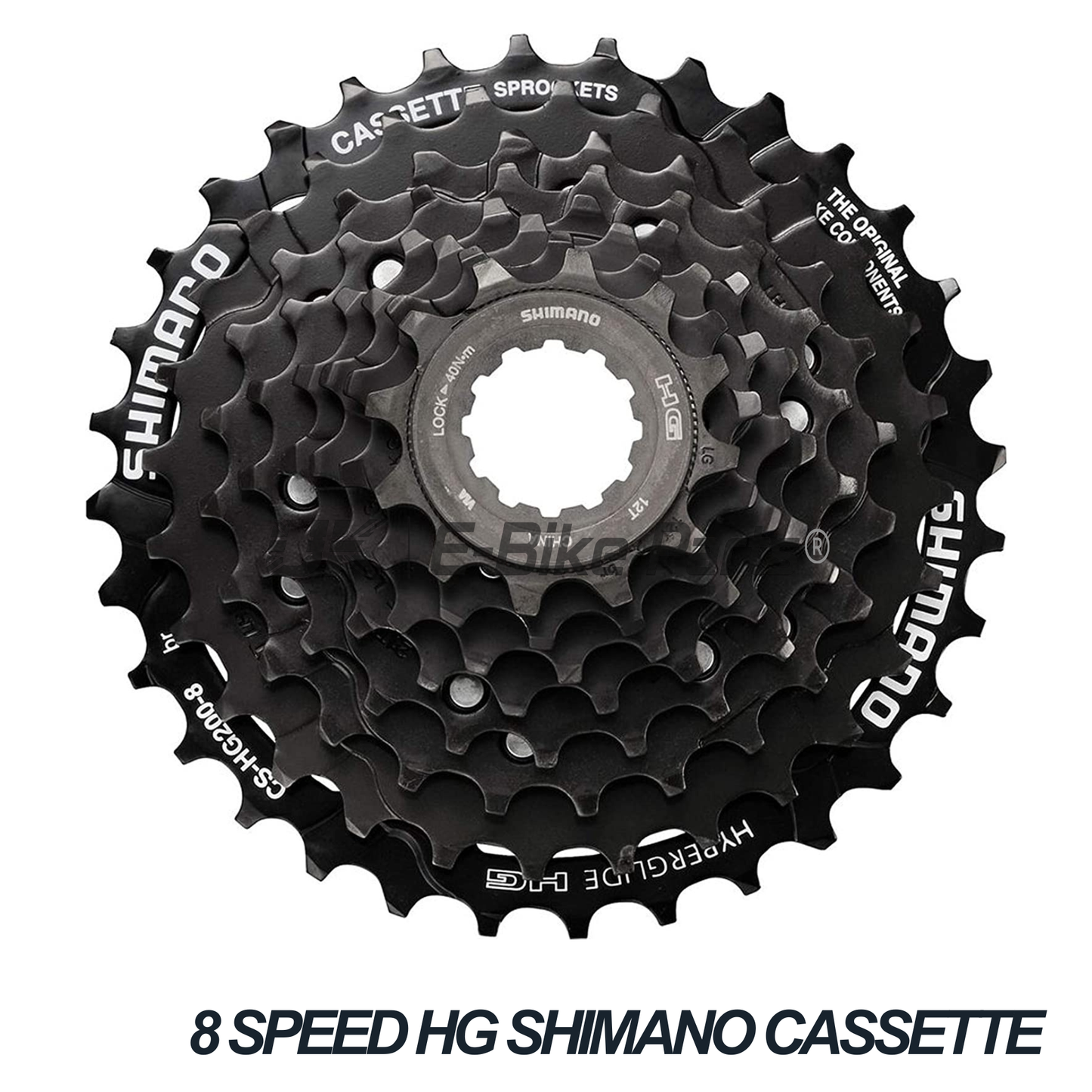 HG Shimano ATX 7\8\9\10 Speed Cassette Gears for MTB Bike E Bike Black/Silver