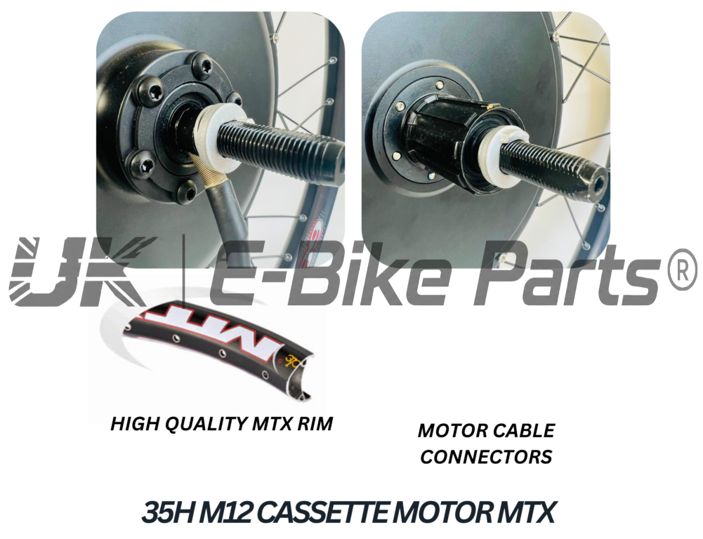 2000W E-Bike Conversion Kit Rear Wheel 50A Controller UKC1 Display 48V 52V Battery Cassette or Freewheel