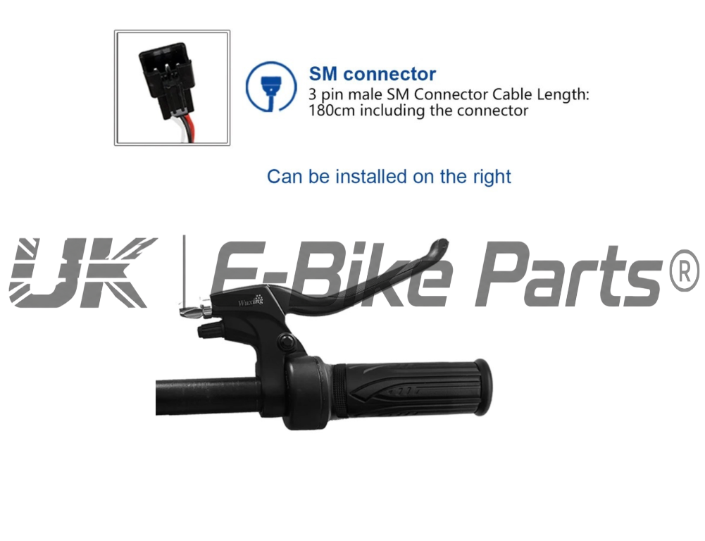 Full Twist Throttle Electric Scooter E Bike Right Hand SM Plug 12V to 72V 22mm