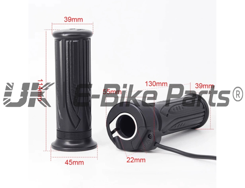 Full Twist Throttle Electric Ebike Right Hand 3 Pin E Bike Grip Twist Throttle