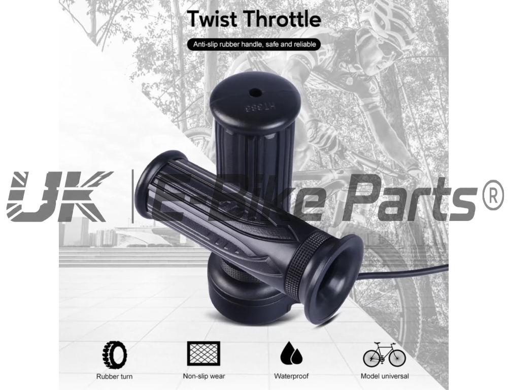 Full Twist Throttle Electric Ebike Right Hand 3 Pin E Bike Grip Twist Throttle