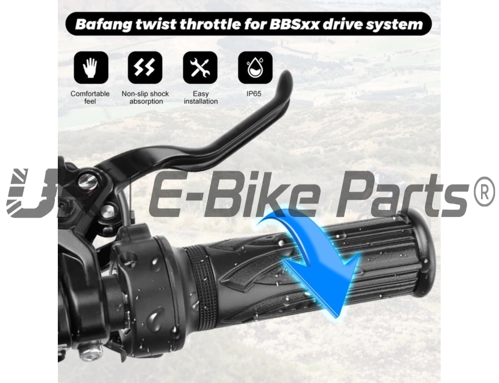 Full Twist Throttle Electric Ebike Right Hand 3 Pin E Bike Grip Twist Throttle