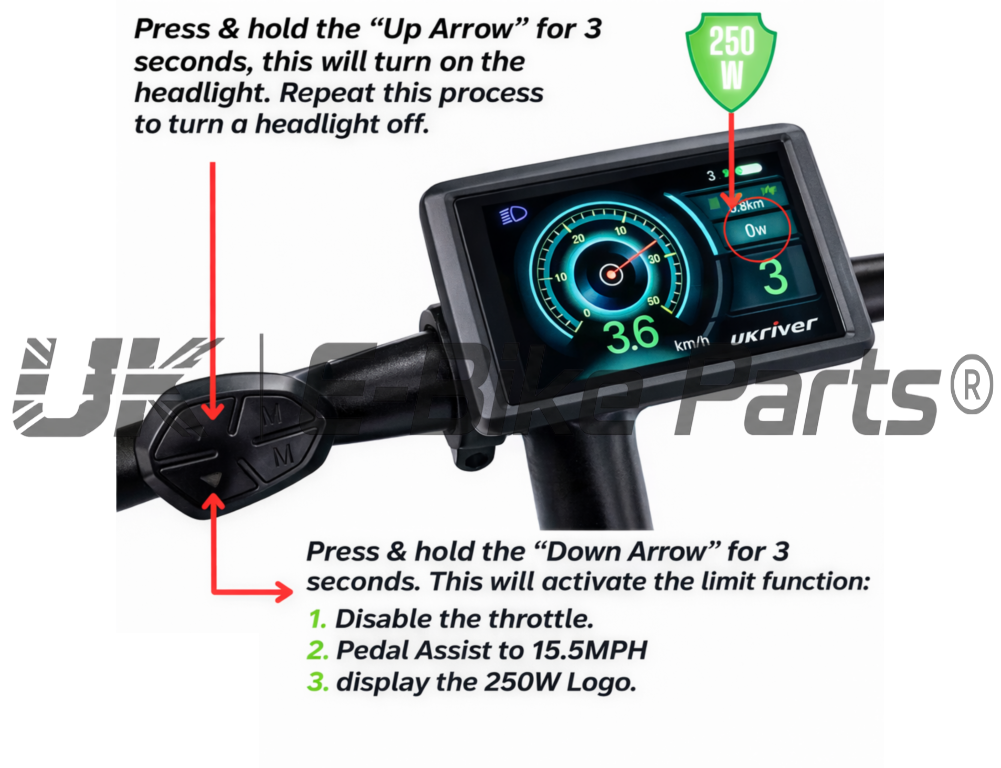 2000W E-Bike Conversion Kit Rear Wheel 50A Controller UKC1 Display 48V 52V Battery Cassette or Freewheel