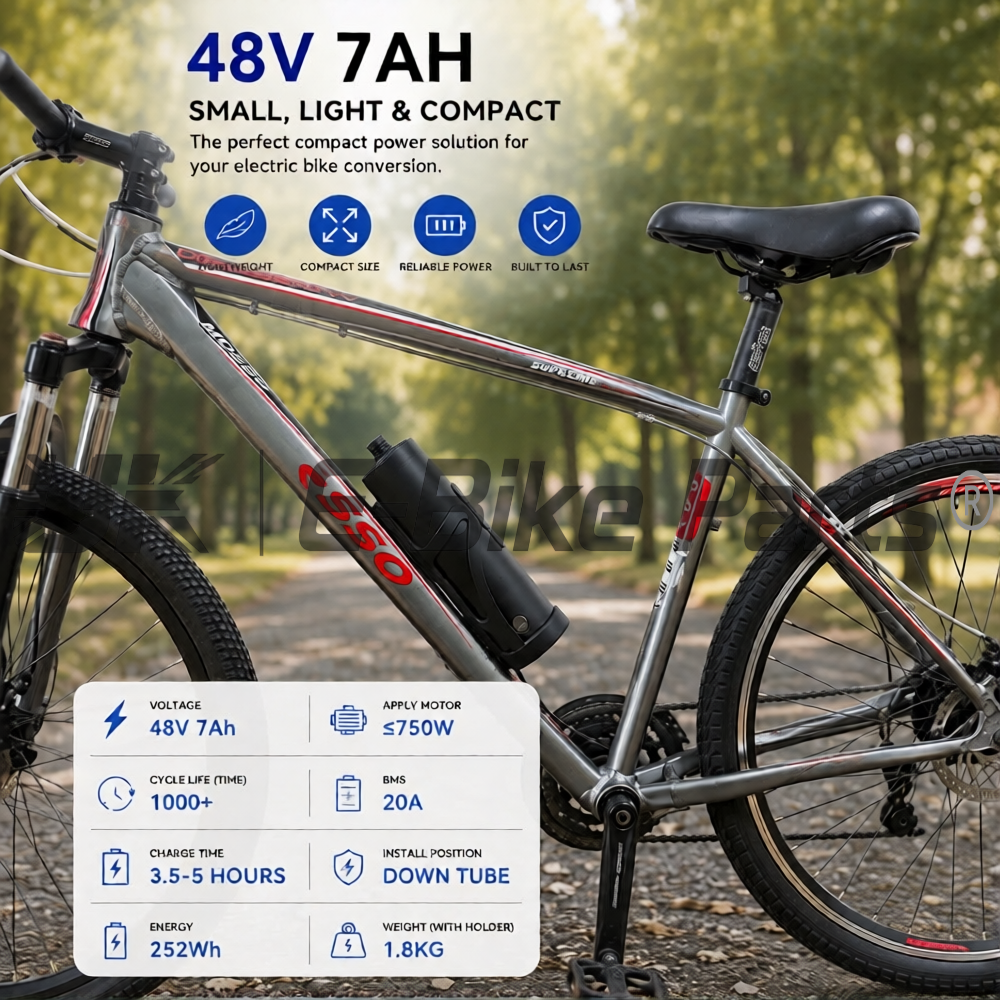 Ultimate MTX 250W E Bike Conversion Kit Cassette 7-11 Speed Rear Wheel LG 36V 10.5AH | 7AH | 48V