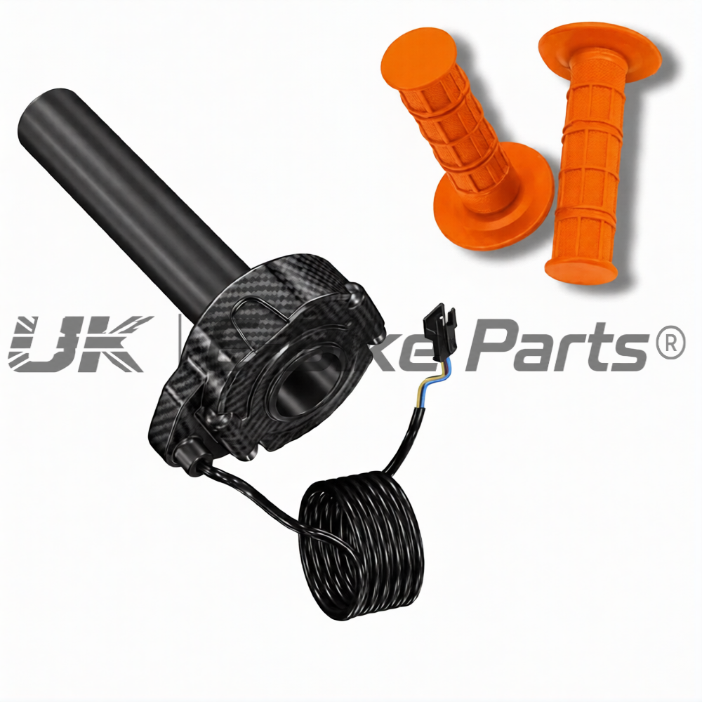 Carbon SurRon Throttle Twist Grips Waffle Grip All Colours 3 Pin SM JST Plug UK